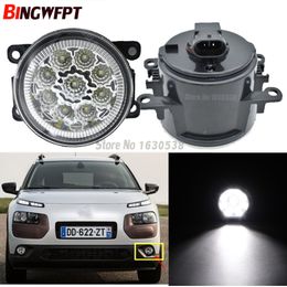 2 pièces ensemble de phares antibrouillard LED très brillante antibrouillard 12V pour citroën C4 CACTUS 2014 2015 2016