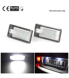 2 Stuks Audi Kentekenplaat Verlichting 12V Geen Canbus Fout Licenties Platen Verlichting Voor Audi A3 S3 A4 s4 B6 B7 A6 S6 A8 Q7