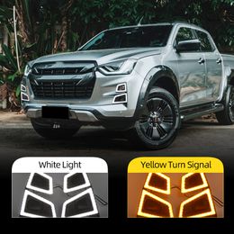 2 stks voor ISUZU D-MAX Pick-up 2020 2021 2022 Turn Signal Waterdichte autolamp DRL LED DAGTIJD TIJD TIJD LAND LICHT MOG LAMP