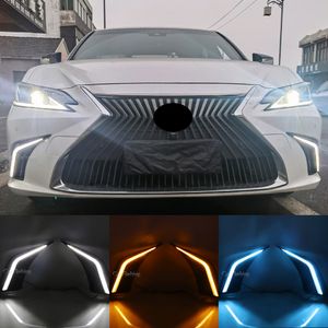 2PCS pour Lexus ES200 ES250 ES300H ES350 2018 2019 2020 2021 2022 LED Dynamic Turn Signal Daytime Running Light Drl Daylight Fog Lampe