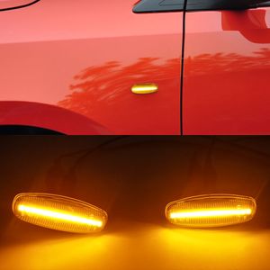 2 stks voor TOYOTA YARIS VIOS 2014 - 2019 Auto LED Dynamische Zijmarkering Turn Signal Light Sequentive Blinker Light