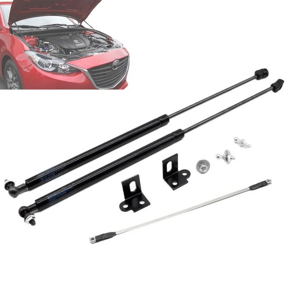 2pcs Bonnet de capuche avant Modifier les entretoises à gaz Lift de soulève amortisseur de choc pour Mazda M3 pour Mazda pour 3 Mazda3 2014 2015 2017 2017 Absorbe9669145