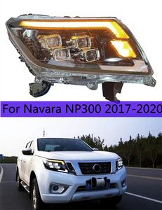 2 pièces lumières LED complètes pour Navara NP300 17-20 DRL clignotant dynamique NP300 phares à lentille de faisceau haut