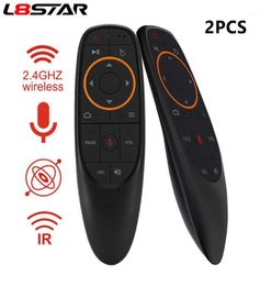 2 pièces G10S Gyro Air souris Google voix télécommande intelligente 24G souris d'apprentissage IR sans fil pour H96 MAX HK1 Android TV BOX12308945