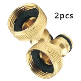 2pcs Garden Faucet tuyau de robinet Adaptateur d'eau Connecteur Connecteur pour 3/4 "à 1/2" Fil de robinet tuyau d'eau connecté avec une bague en caoutchouc