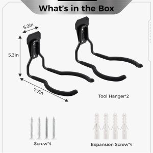 2 stks tuin power tool hangers onkruid eter hangers met schroeven touw trimmer rekken grasmaaier wandhangers garage muur haken