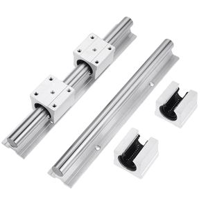 2PCS Guide Rail SBR10 12 13 16 20 25 30 35 40 50 Longueur de rail linéaire 1200-2550 mm Signe d'arbre de rail linéaire pris en charge CNC 3D imprimante