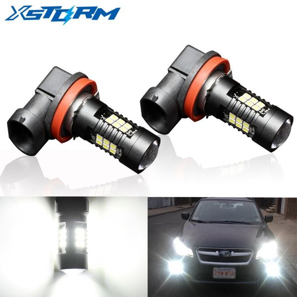 2 pièces H8 H11 Led HB4 9006 HB3 9005 antibrouillard ampoule 3030SMD 1200LM 6000K blanc voiture conduite lampe de course Auto Led lumière 12V 24V