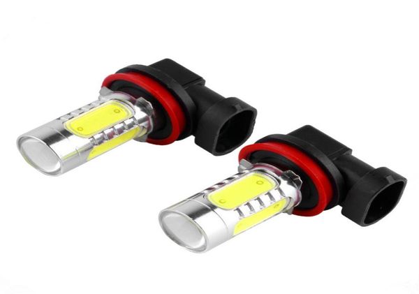 2 pièces H8 LED voiture antibrouillard 75W haute puissance tête queue conduite ampoule lampe Source phare lampe xénon blanc 12V3800741