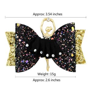 Accessoires pour cheveux, 2 pièces, 1 pièce, nœuds à paillettes scintillantes avec Clip pour bébés filles, épingle à cheveux solide, Barrettes pour enfants