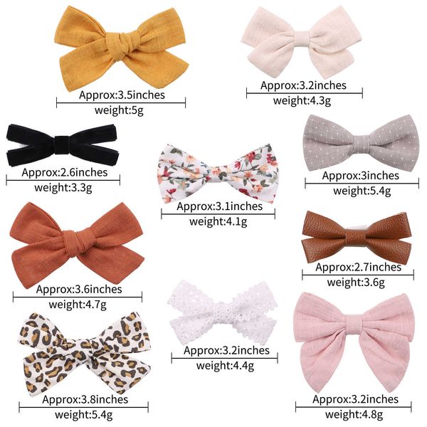 Accessoires pour cheveux, 2 pièces, pinces à nœud papillon en coton imprimé léopard pour filles mignonnes, nœuds à carreaux, épingles à cheveux, couvre-chef pour enfants, vente en gros