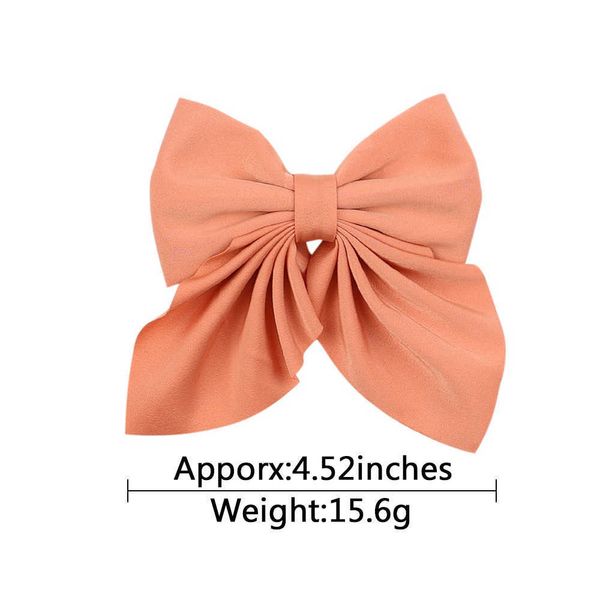 Accessoires pour cheveux, 2 pièces, pinces à gros nœuds de couleur unie pour filles, épingles à cheveux en Satin, Barrettes papillon pour enfants