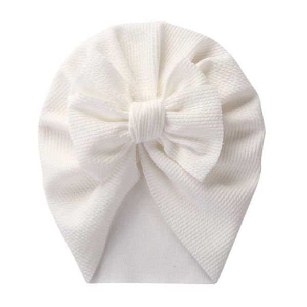 2 pièces accessoires pour cheveux hiver mignon nouveau-né bébé chapeaux noeud Turban tissu épais oreille plus chaud infantile indien chapeau pour garçons filles doux bonnets