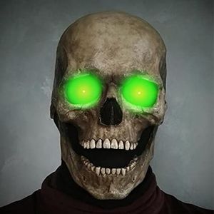 2 Stuks Halloween Volledige Hoofd Schedel Masker 3d Skeleton Horror Latex Masker Cosplay Party Decor 2022 Schedel Helm Kostuum Props voor Volwassenen