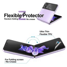 2 stks HD Hydrogel -filmscherm beschermer voor Samsung Galaxy Z Flip4 Soft Protect Film voor Samsung Z Flip3 FLIP4 Telefoonbeveiligingsfilm