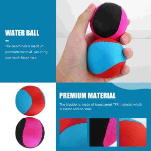2 piezas de bolas de playa interactivas bolas de hinchamiento al aire libre juguetes de agua de verano