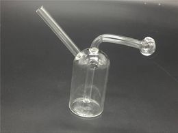 2 stks Grote Bubbler Mini Glas Olie Burner Water Bong Voor Oliereiljes Water Bongs Kleine Oliebrander Bong DAB RIG BONG