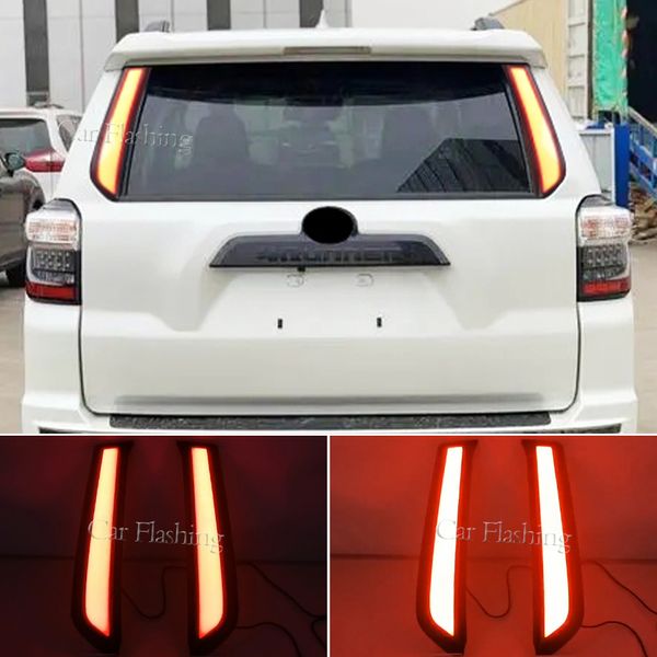 2PCS LED PAUTRER LUMI￈RE ARRI￈RE LAMBRE DU FOG DE FOGEUR Dynamique Dynamic Turn Signal Pilier Pilier pour Toyota 4 Runner 4Runner 2010 - 2022