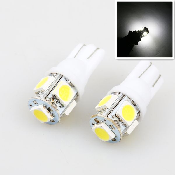 Lámpara Led para coche DC 12v, 2 uds., T10 5050 súper blanca 194 168 w5w T10, bombilla Led de estacionamiento, lámpara de liquidación de cuña automática