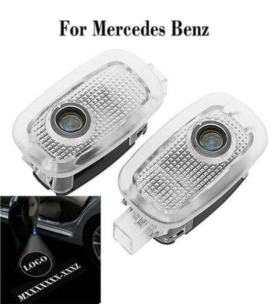 2 pièces LED lumières de porte de voiture Logo porte courtoisie projecteur LED fantôme Laser pour S W221 W447 C216 W2168125009