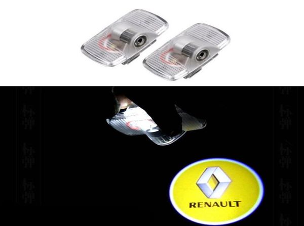 Projecteur Laser LED pour voiture, 2 pièces, lampe de Logo, ombre fantôme, lumière de bienvenue pour porte de voiture, pour Renault Koleos 200920183863564