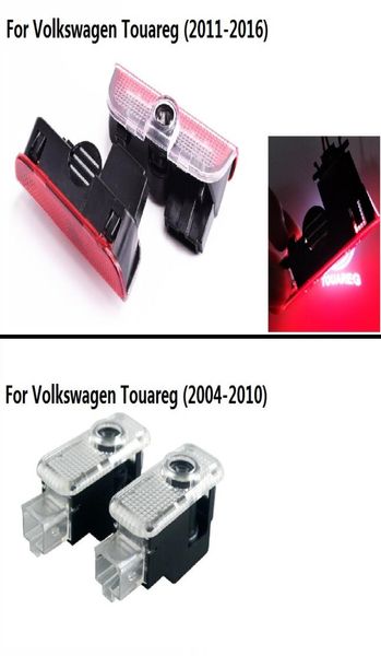 2PCS LED ADVERTENCIA LIGO LOGO LOGO LOGO LAMP de bienvenida para VW New Touareg 2012017 Old Touareg 2004 20108265976