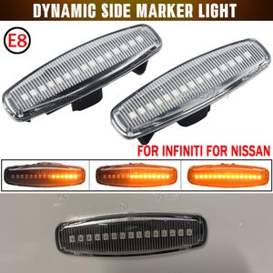 2 Stuks Led Dynamische Zijmarkeringslichten Richtingaanwijzers Voor Infiniti EX25 EX35 EX37 FX30d FX35 FX37 FX50 G25 g35 G37 JX35 M25 M35 M37