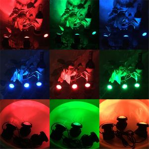 2 stks LED Grow Light 1/2/3/5 RGB Solar Landscape Spotlight Outdoor Security Night Solar Fish Tank