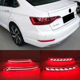 2 Stuks Led Achterbumper Reflector Verlichting Voor Volkswagen Sagitar MK7 2019 2020 2021 2022 Auto Rijden Rem Richtingaanwijzer 12V