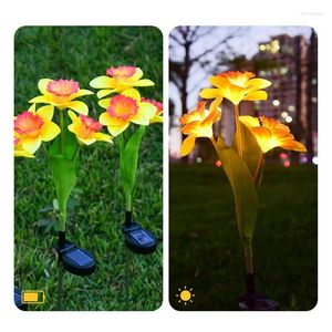 2 pièces LED Sola RFlower lumières extérieur pelouse lumière IP65 étanche voie cour mariage vacances jardin décoration fleurs lampe