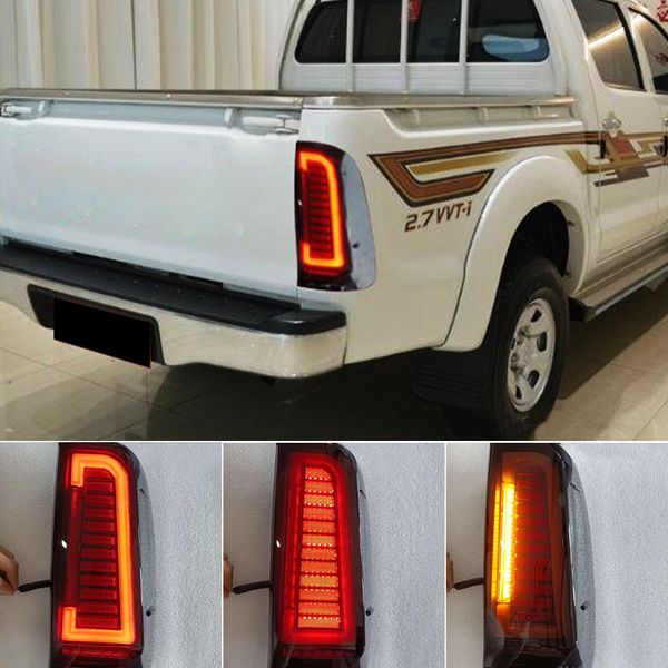 2pcs lampe à queue LED pour TOYOTA HILUX VIGO 2004 2006 2006 2006 2006 2009 2010 2011 2012 2013 2014 2014 2015 TAILLIGHT ARRIÈRE