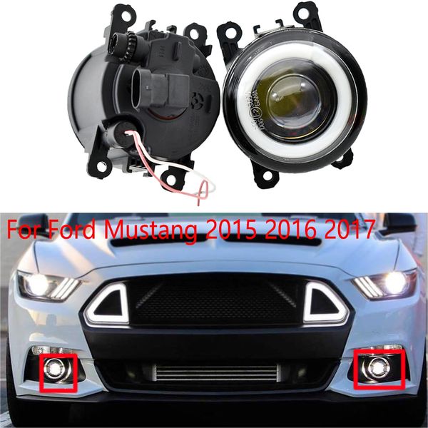 2 pièces LED avec lentille antibrouillard pour Ford Mustang 2015-2017 LF10-S lampe drl feux de jour phares accessoires de voiture