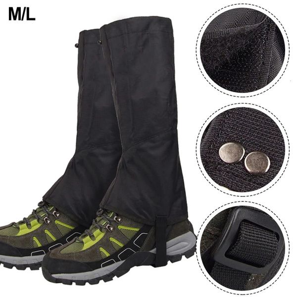 2 uds. Polainas para piernas, cubierta impermeable para botas de nieve, cubierta para zapatos para senderismo al aire libre, esquí, mochilero, senderismo, Camping, escalada, raquetas de nieve 240112