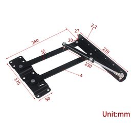 2pcs soulève le haut pliant pliant table de thé hydraulique à charnière meuble de meubles de meubles de meubles pour table de table de table de table de table