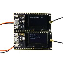 Envío gratuito 2 piezas LORA SX1278 ESP32 0.96 Módulo OLED 16 Mt Bytes (128 Mt bit) 433Mhz para módulo WIFI etooth