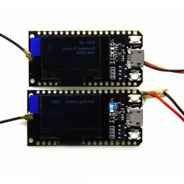 Livraison gratuite 2 pièces LORA32 868/915Mhz ESP32 LoRa OLED 096 pouces module de carte de développement d'affichage etooth e Vwpvx