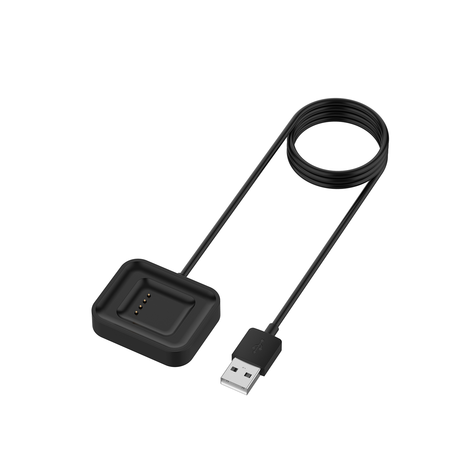 2 pçs/lote 1m Cabo de carregamento USB para Xiaomi Mi Watch Charger Adapter Cradle Cord Base Dock Sport Smart Watch Wrist watch Bluetooth
