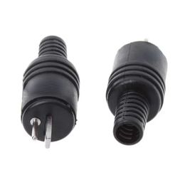 2 stks/lot 2pin din socket luidspreker en hifi -connectorschroefterminals audialamp stroomstekkerplug