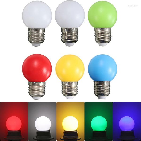 Ampoule Led Globe colorée 2W E27, lampe à économie d'énergie, éclairage Lampada Bombillas, décoration de maison, AC110-240V, 2 pièces/lot