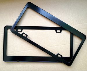 2 stks / partij American Canada standaard rvs auto kentekenplaat frame universeel gebruik voor BMW AUDI BENZ CHEVROLET FORD TOYOTA HONDA