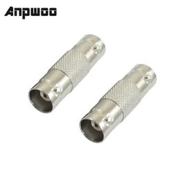 2pcs / lot bnc femelle à femelle coupleur en ligne coax bnc connecteur extenseur pour le système de surveillance vidéo de la caméra CCTV