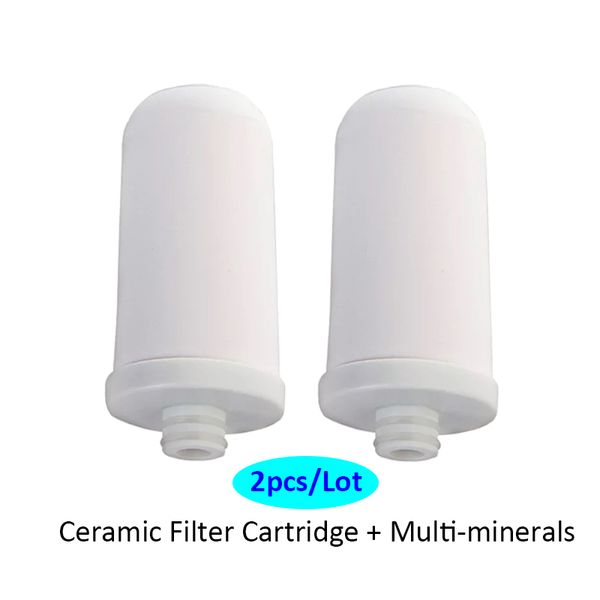 2pcs / lot Cartouches de filtre à eau de remplacement en céramique pour A01S Robinet de cuisine Robinet monté purificateur d'eau minéral filtre ionize Y200320