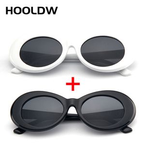 2 stks/partij Slagkracht Goggle Kurt Cobain Zonnebril Mannen Vrouwen Vintage Ovale Ronde zonnebril Mode Dames UV400 Eyewear Gafas de Sol