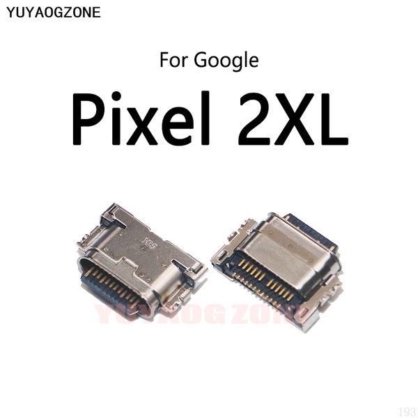 2pcs / lot pour Google Pixel 2 2xl 3 3A 3xl 3axl 4 4A 4G 5G 5 5A 6 6PRO Micro USB Dock de charge de charge Port Port Jack Jack Connecteur