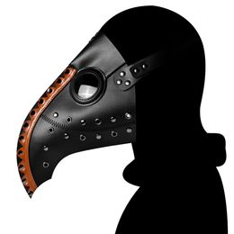 2 -stcs/lot Halloween Steampunk Punk Plague Bird Beak Masquerade PU Maskers Cosplay Fun Women Stage Wear Party 3040