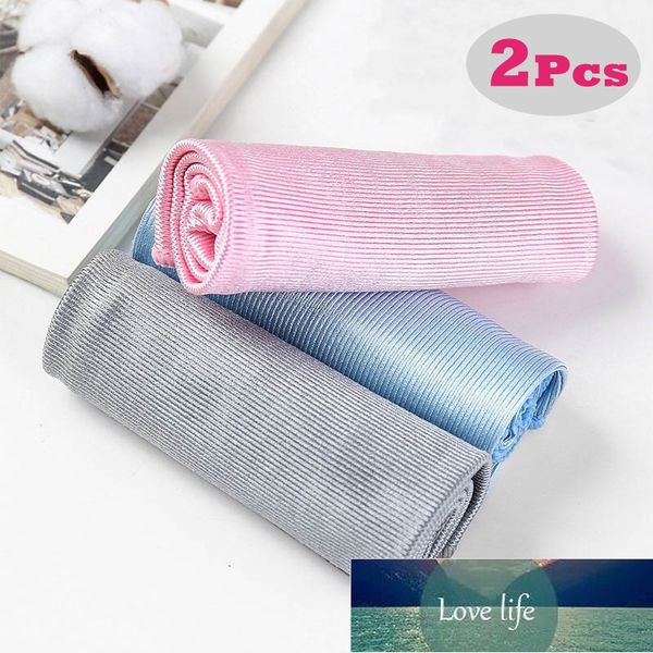 2pcs / lot aucune trace chiffon en microfibre verre serviette de nettoyage pour vaisselle non pelucheux cuisine torchon fenêtre voiture nettoyage serviette chiffon prix usine conception experte qualité