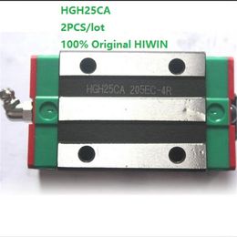 2 stks veel Originele Nieuwe HIWIN HGH25CA lineaire smalle blokken voor lineaire geleiderail CNC router248l