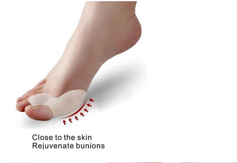 2Pcs / lot 실리콘 Bunion 발가락 스프레더 Footmat 발가락 Hallux Valgus 교정기 실리콘 젤 스프레더 피트 케어 Bunion 가드 발가락 들것 Straigh