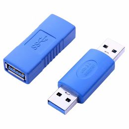 2 unids/lote conector SuperSpeed USB 3,0 tipo A adaptador macho A hembra puente extensión acoplador cambiador de género