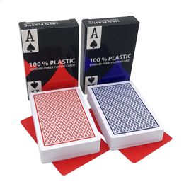 2 pièces/lot de qualité supérieure étanche en plastique jouant aux Pokers Pack cartes de jeu carte magique cadeau Collection famille Table pont jeu de société 240202